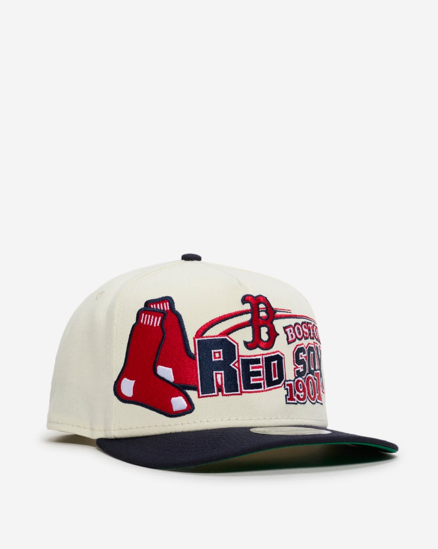 Shop New Era 9Fifty Boston Red Sox Classic A-Frame Snapback Hat