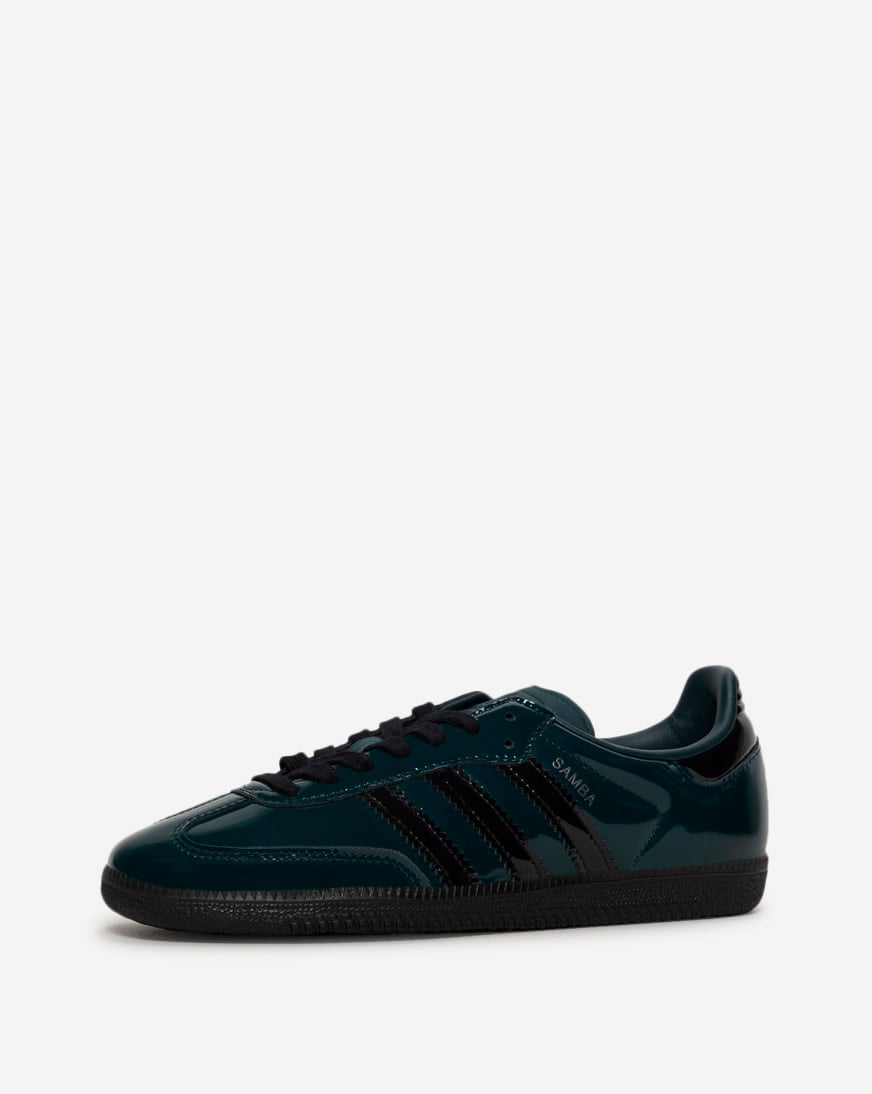 adidas Samba OG Shoes - Women's - Aurora Ivy / Core Black - 6.5