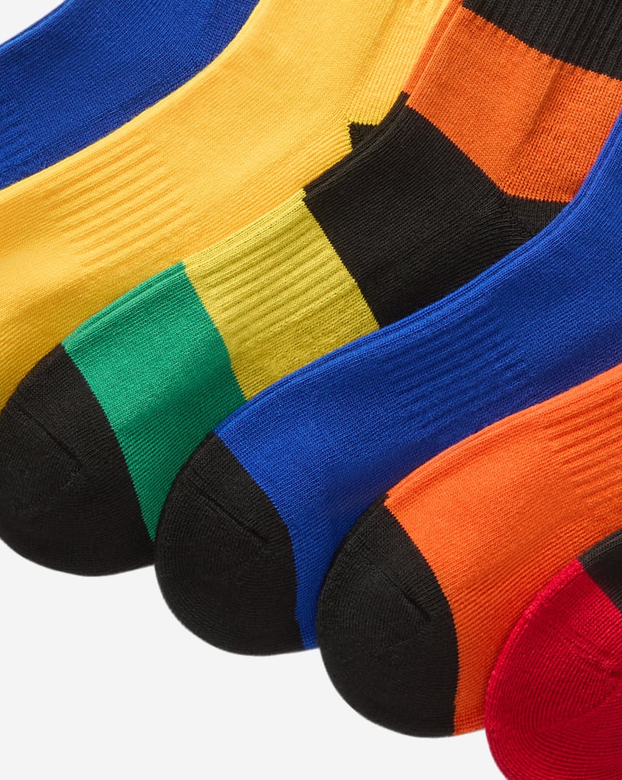 Shop Polo Ralph Lauren Colorblock Pony Quarter 6PK (L