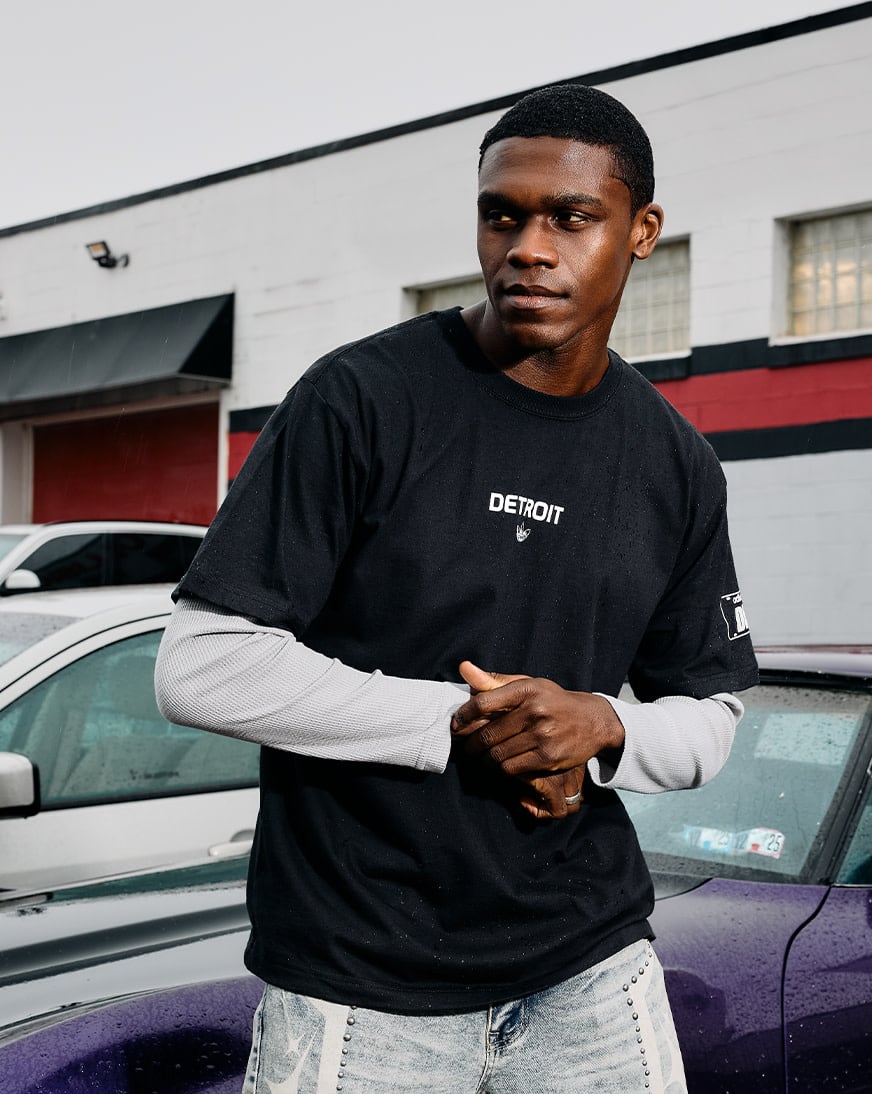 Shop Adidas 313 Motor City Tee LF6576 black | SNIPES USA