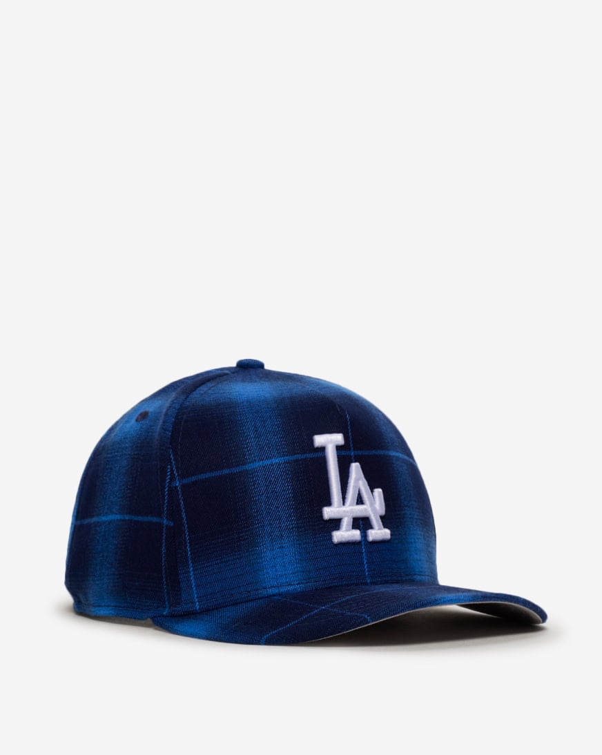 Shop New Era 9Fifty Los Angeles Dodgers Plaid A-Frame Snapback Hat