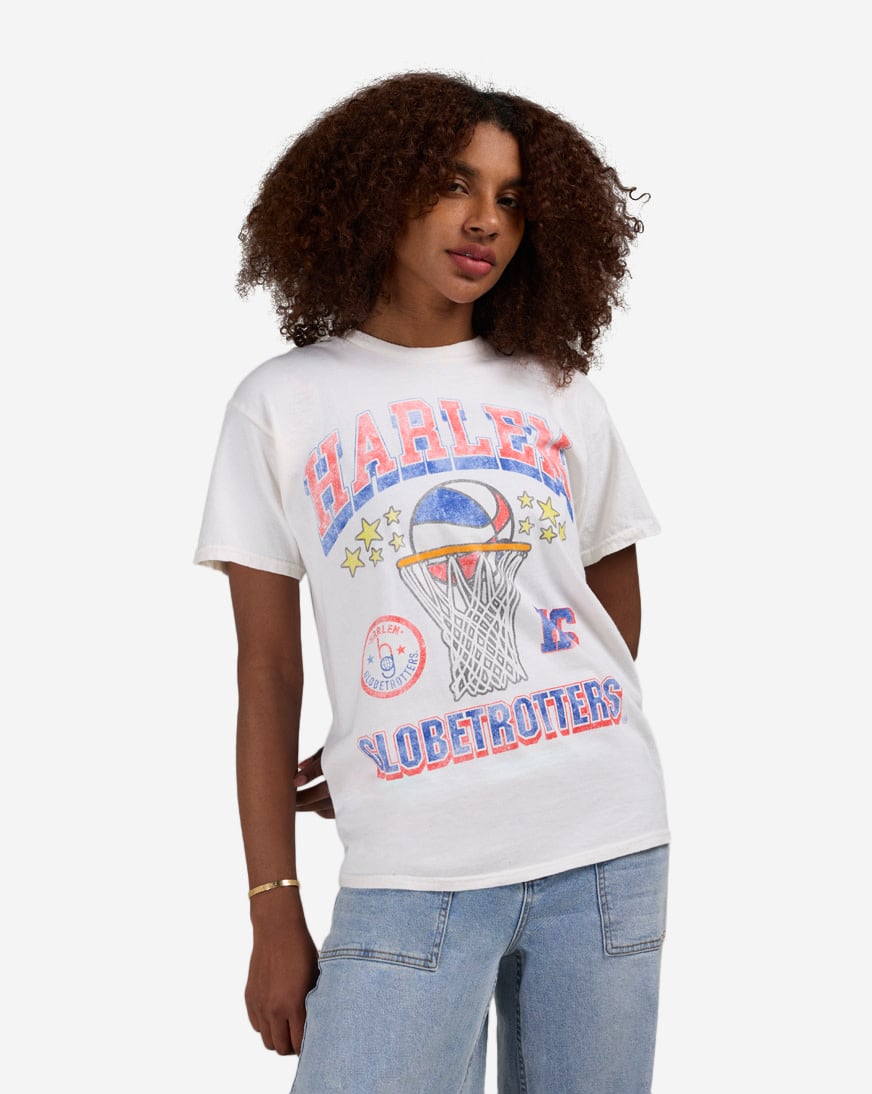 Shop Graphic Tees Harlem Globetrotters Tee HGL1220XX white