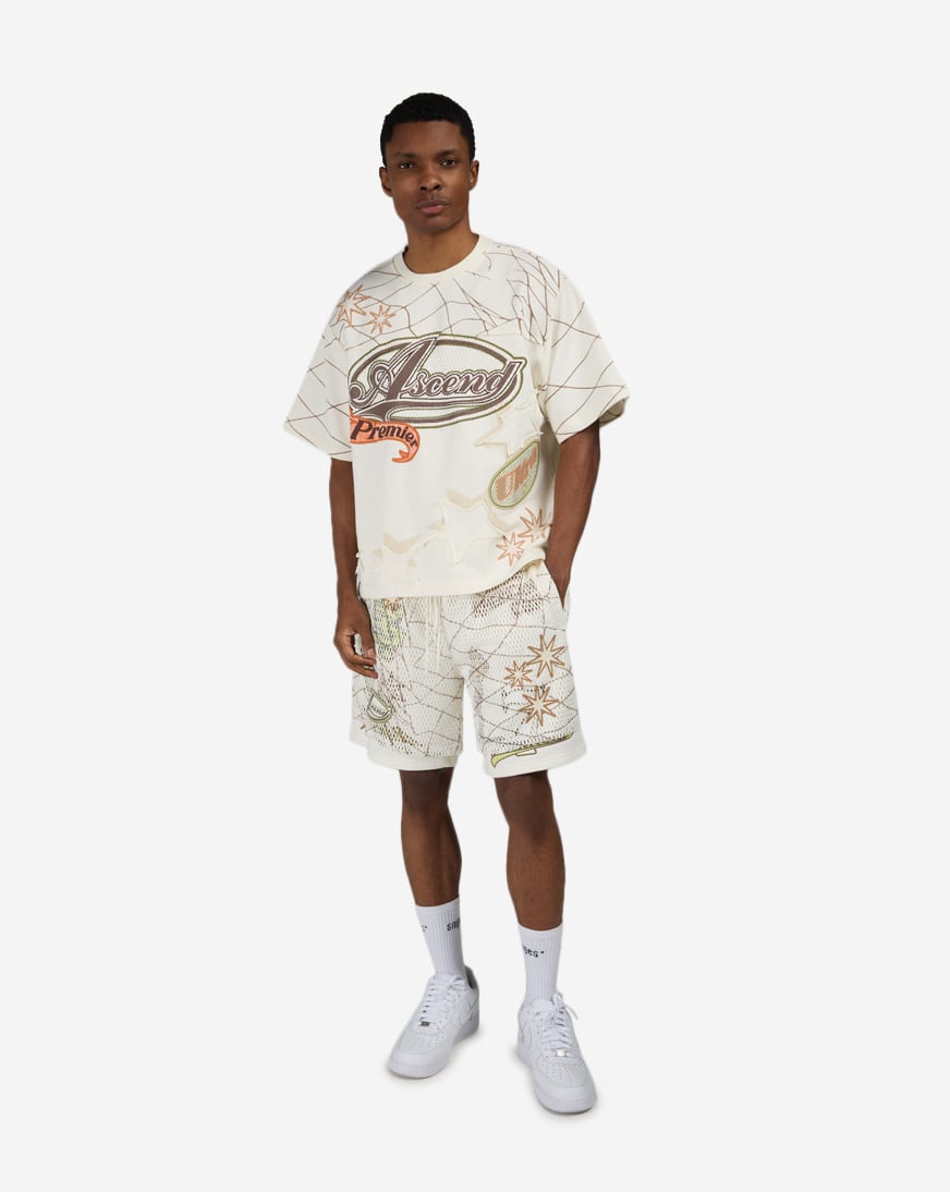 Shop Smoke Rise Ascend 2 Fer Short FS26S455SN-CHA white | SNIPES USA