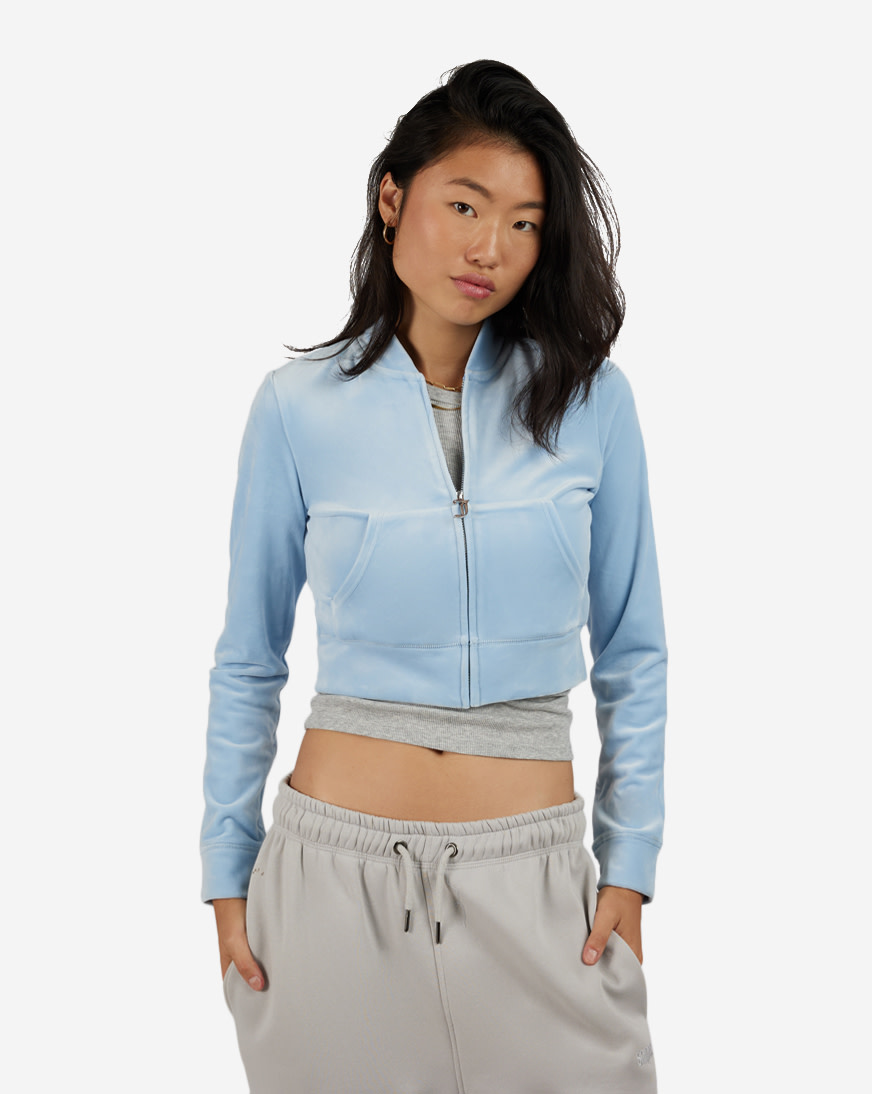 人気商品♪ ☆Juicy Couture☆ MONOGRAM CROPPED VELOUR BOMBER 人気商品♪ ☆Juicy Couture☆ MONOGRAM CROPPED VELOUR BOMBER