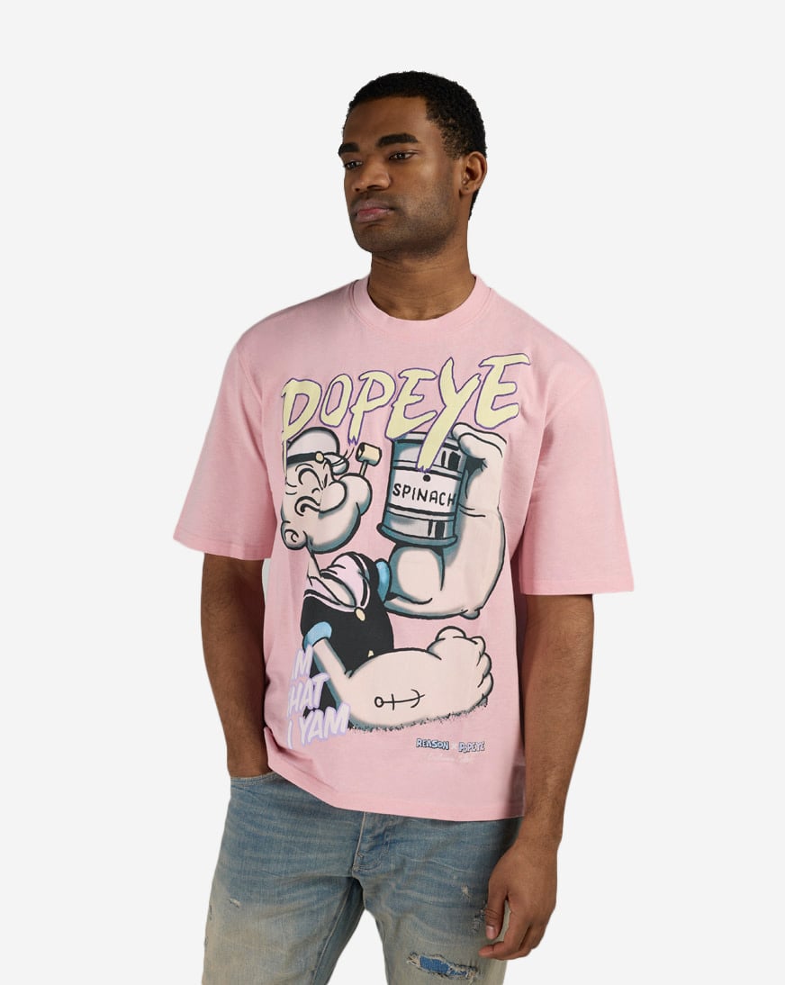 Shop Graphic Tees Popeye Easter Tee POS6TM-202 pink | SNIPES USA