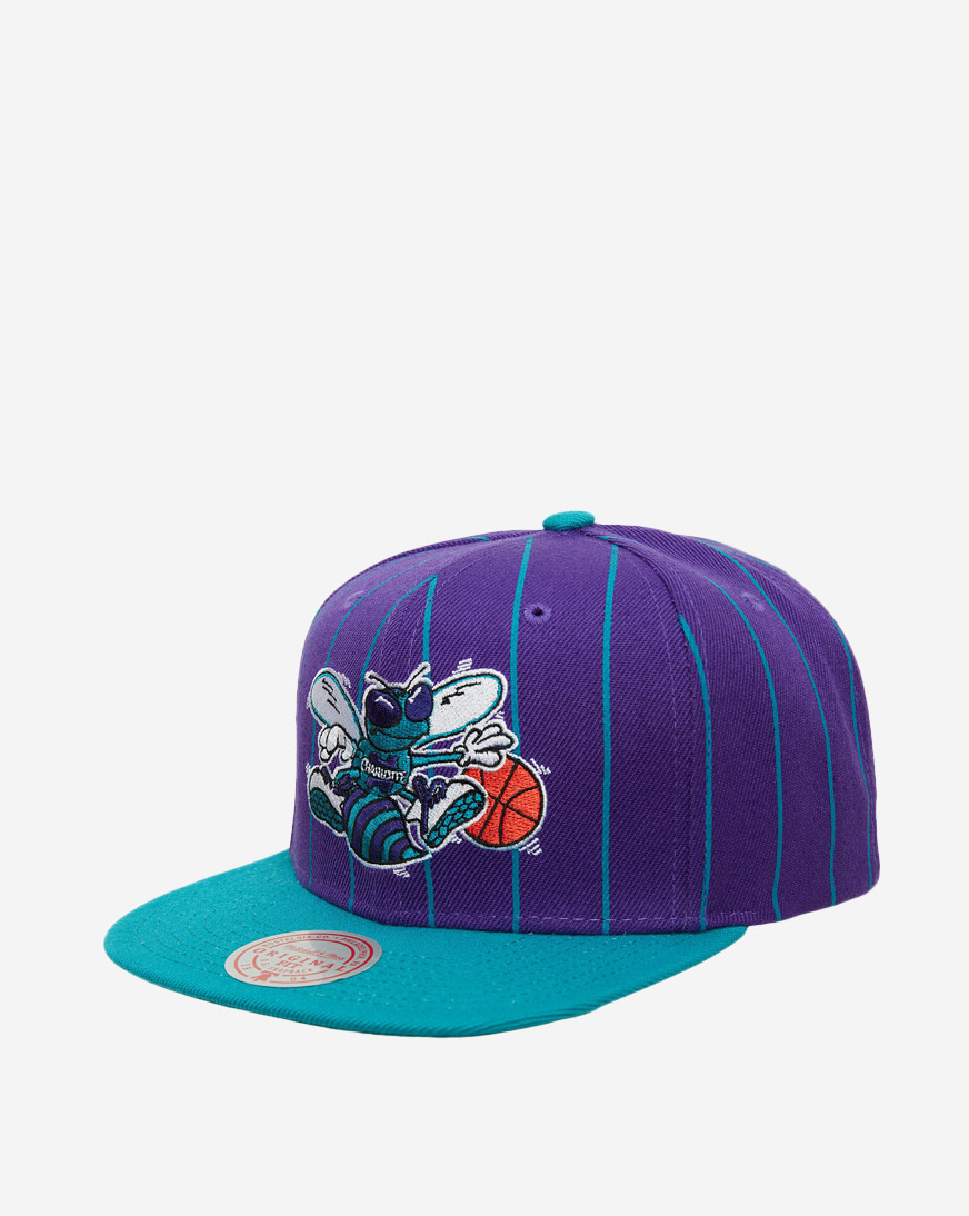 Shop Mitchell & Ness Charlotte Hornets Team Pin Snapback Hat