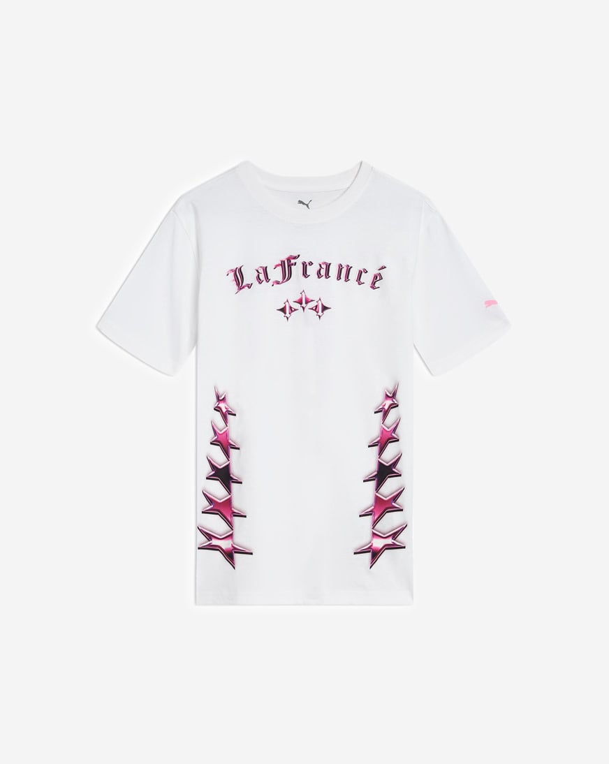 Shop Puma Grade School Melo X LaFrance CTN Jersey Tee PSP26M9T
