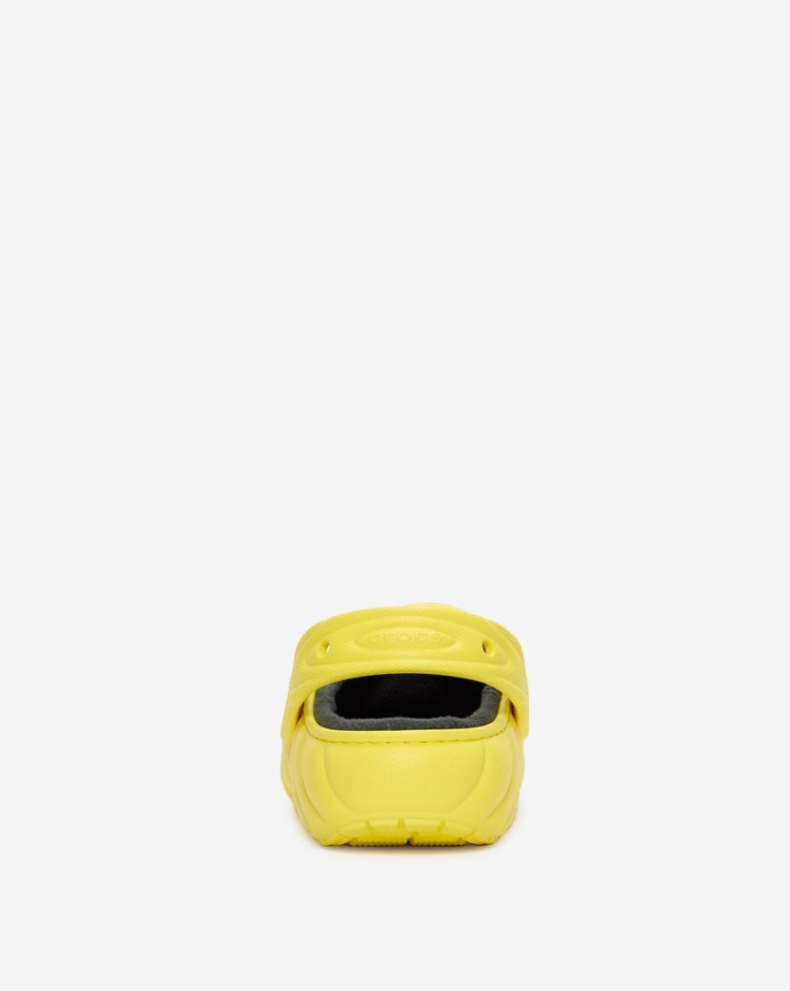 ◆CROCS◆ Classic Lined Overpuff Clog Cyber Yellow 21005977J Shop Crocs Classic Lined Overpuff Clog 210059-77J yellow