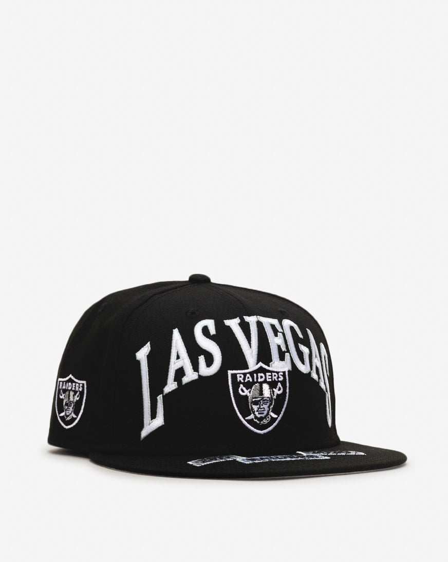帽子 LARA Shop New Era 59Fifty Las Vegas Raiders Oversized Script Fitted Hat