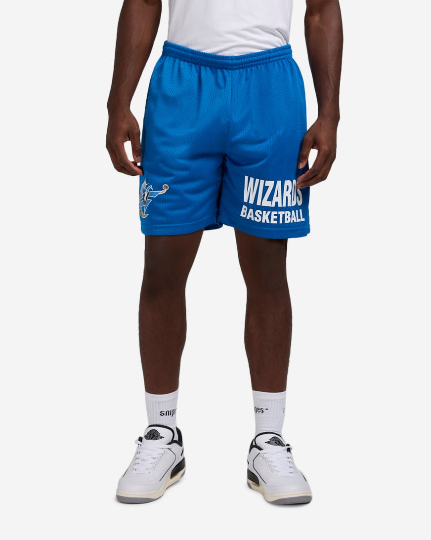 Shop Mitchell Ness Mesh Practice Shorts BT6914-WWILTBL multi