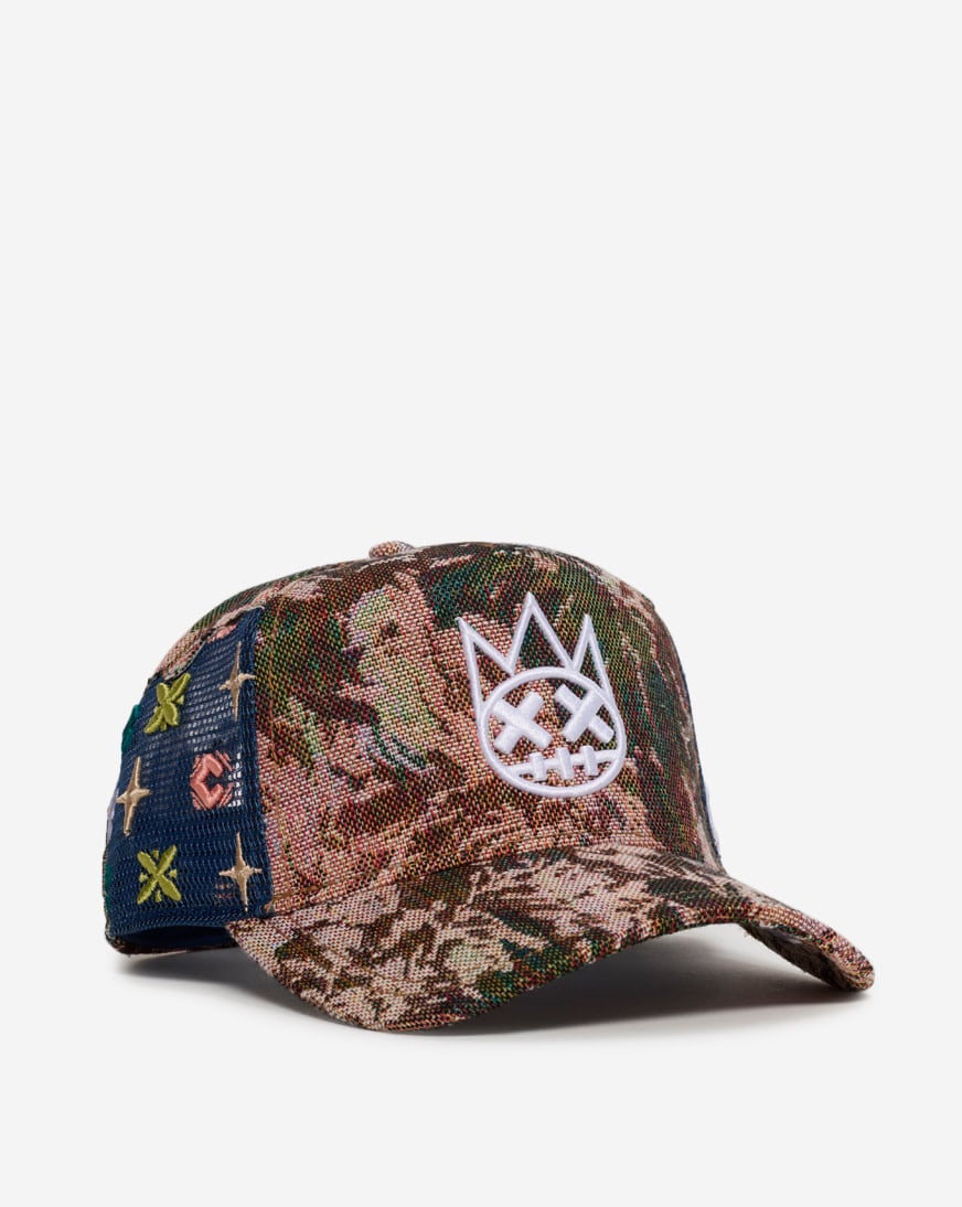 Shop Cult of Individuality Repeat Tapestry Mesh Back Trucker Hat