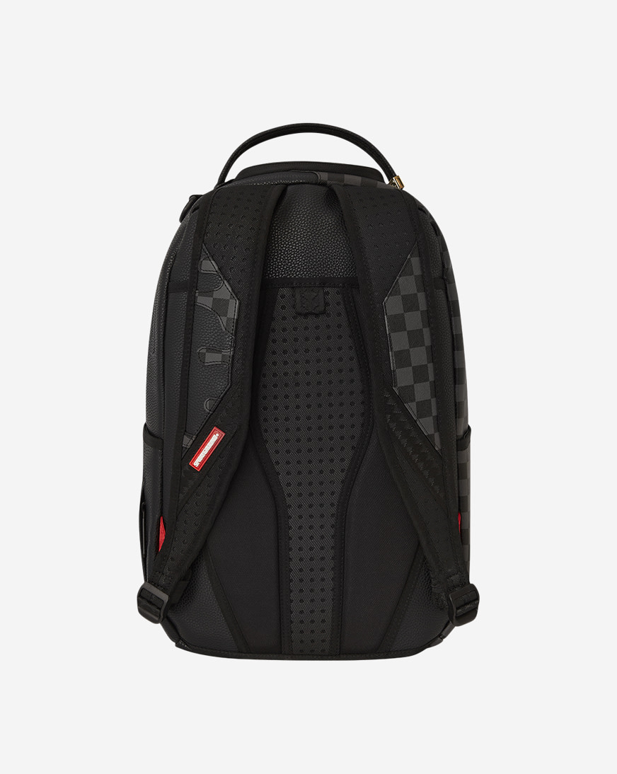 バッグ Sprayground unfinished shark backpack Sprayground Unfinished Shark backpack in black vegan leather