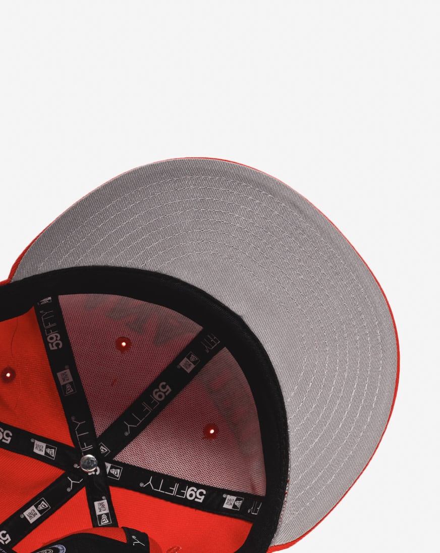 Shop New Era 59Fifty Anaheim Ducks Oversized Script Fitted Hat