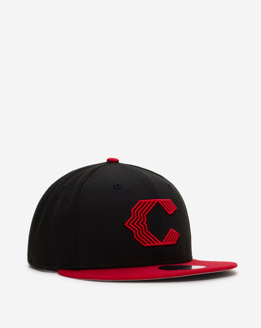Shop New Era 9Fifty Cincinnati Reds Evergreen Snapback Hat