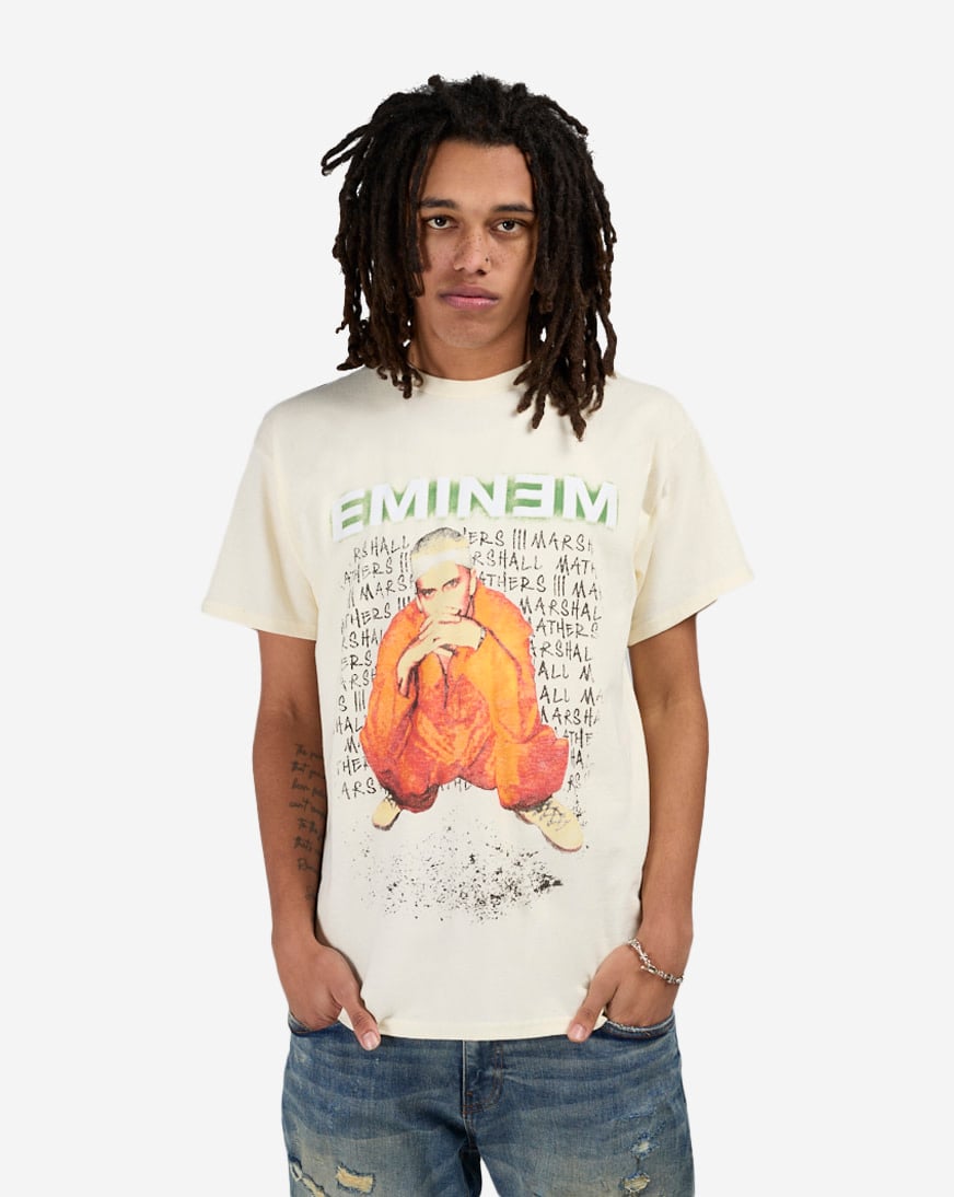 Shop Graphic Tees Eminem Orange Jumpsuit Tee EMI150276 cream