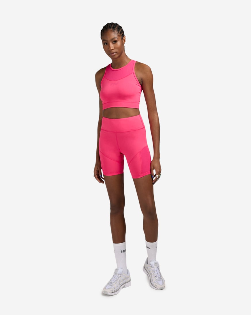 ●PINK PINEAPPLE● ROSE MESH TOPBLACK m1037_1259238 Mesh brilliant rose top – Canary In A Clothesmine