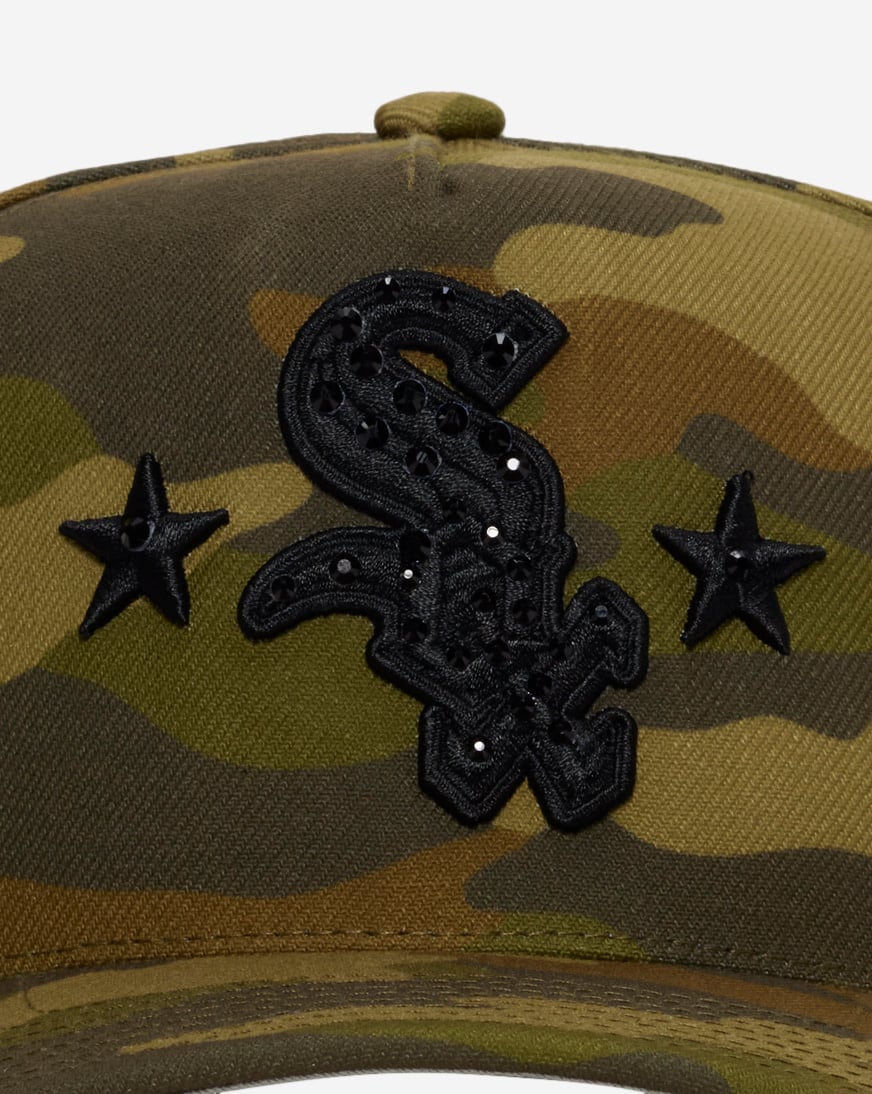 Shop Mitchell Ness Chicago White Sox Pro Pinch Rhinestone Snapback