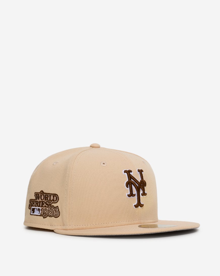 Shop New Era 59Fifty New York Mets Fitted Hat 71015765 cream