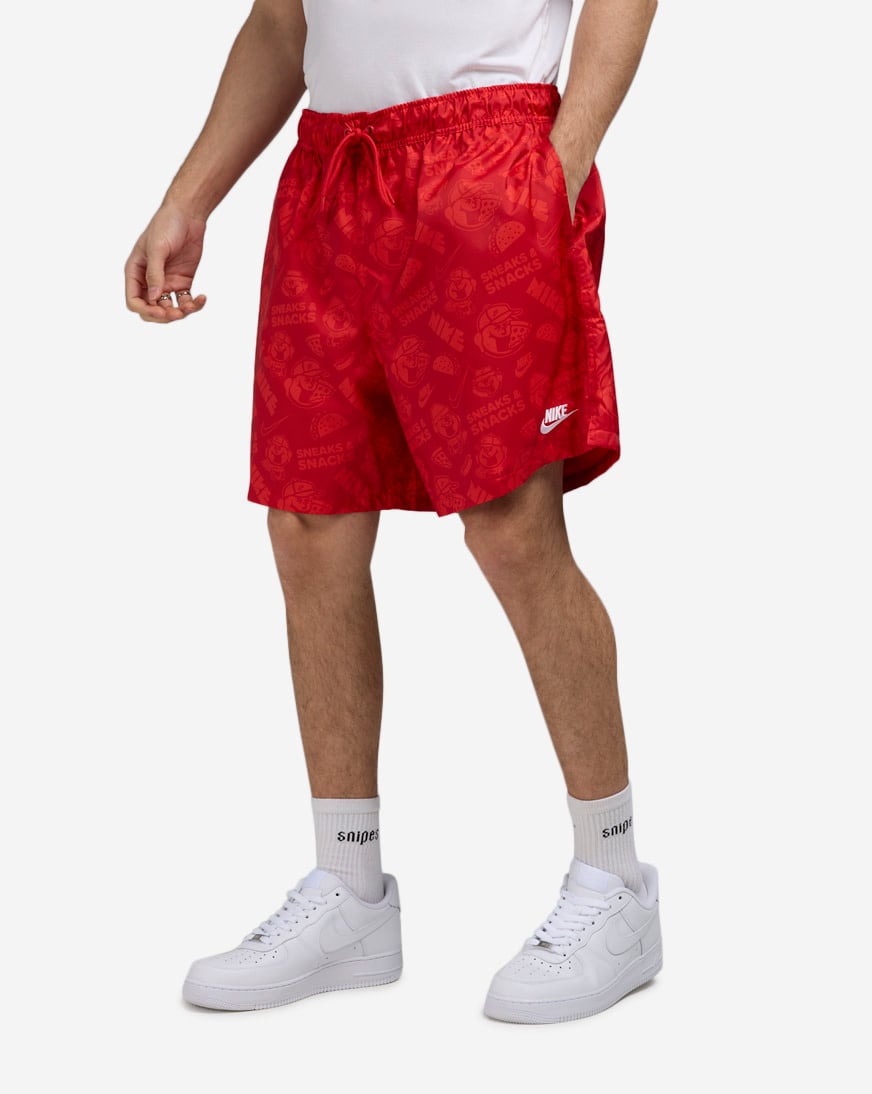Shop Nike Club AOP Flow Shorts IB8256-657 red | SNIPES USA