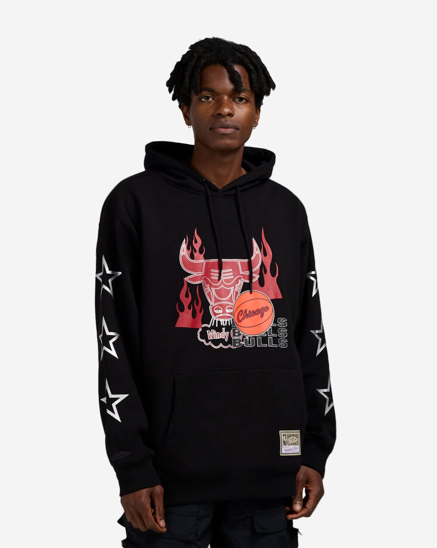 ウェア MITCHELL & NESS (CHICAGO BULLS) Chicago Bulls Mitchell & Ness Vintage Logo 4.0 Crewneck