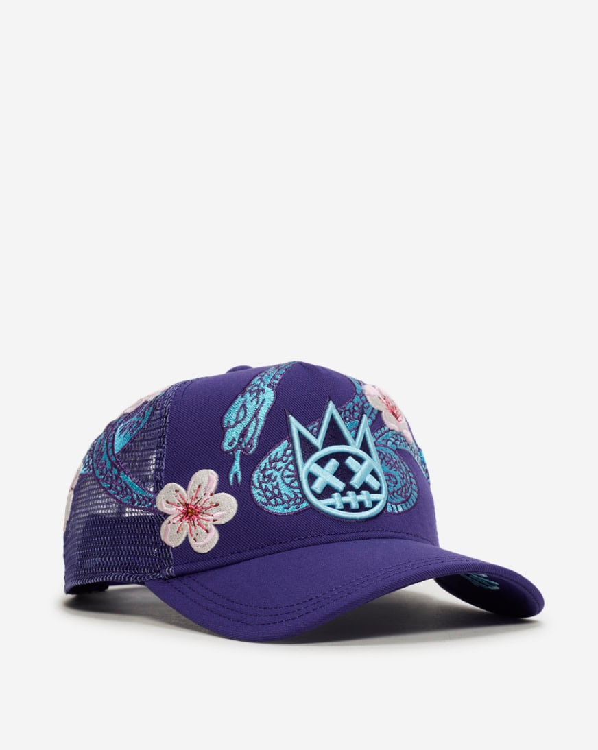 Shop Cult of Individuality Snakes Mesh Back Trucker Hat 626AS