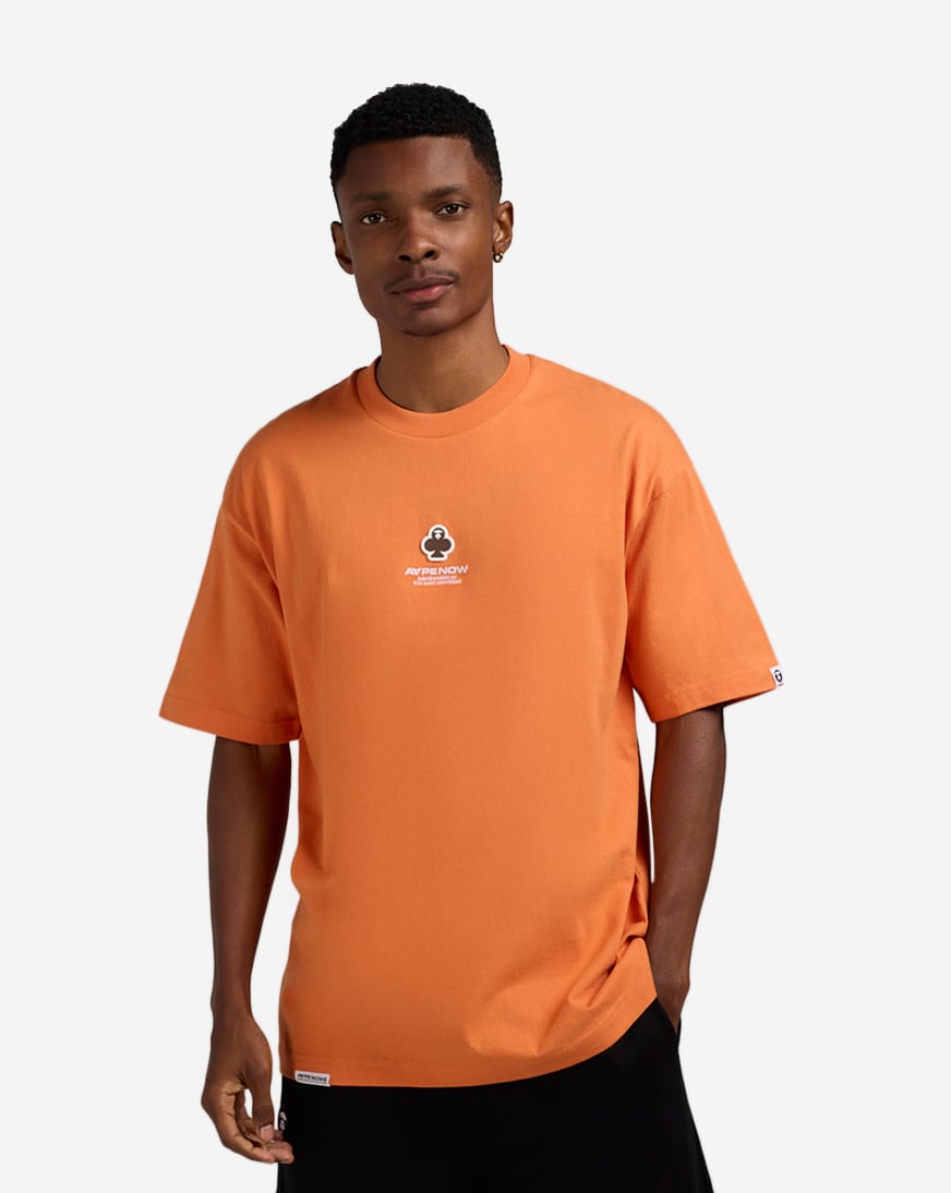Shop AAPE AAPE Clover Badge Tee AAPTEM1601XXO-ORL orange | SNIPES USA