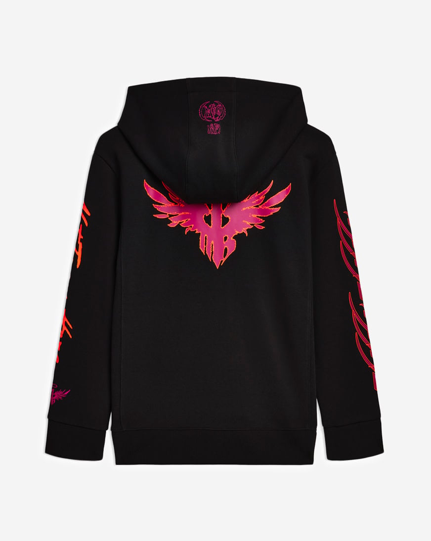 Shop Puma Grade School Melo X Super Nova CTN Fleece Zip-Up Hoodie