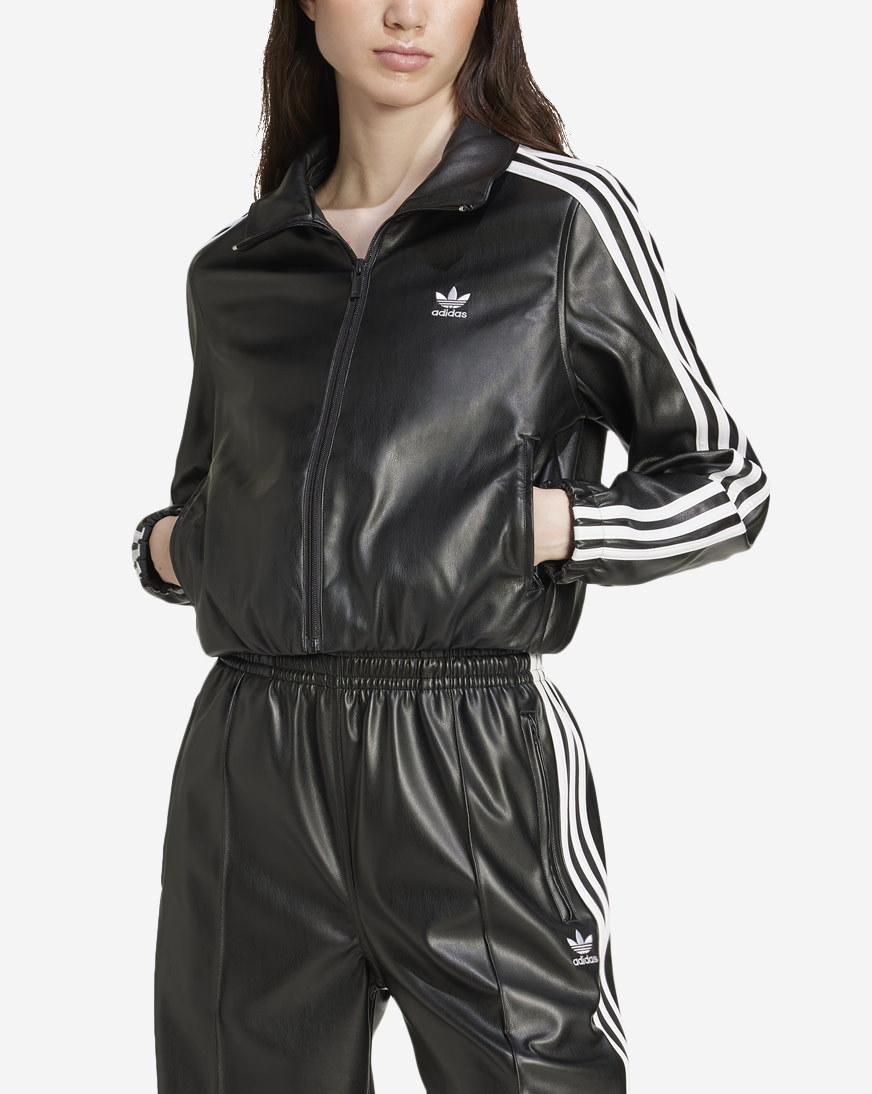 Adidas Firebird Pleather Track Jacket | Connecticut Post Mall