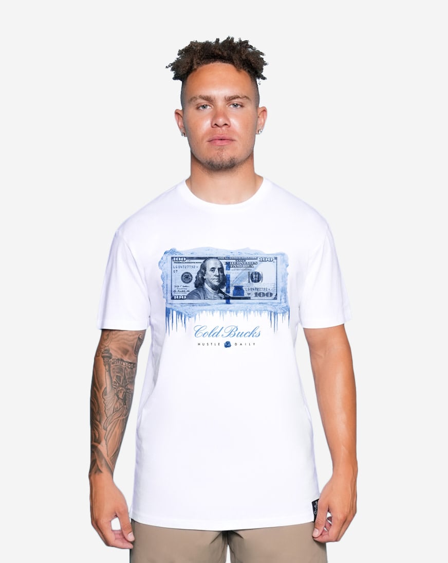 Shop Hasta Muerte Cold Bucks Tee HM-AJ1COLDBUCKS-TEE-WHITE white