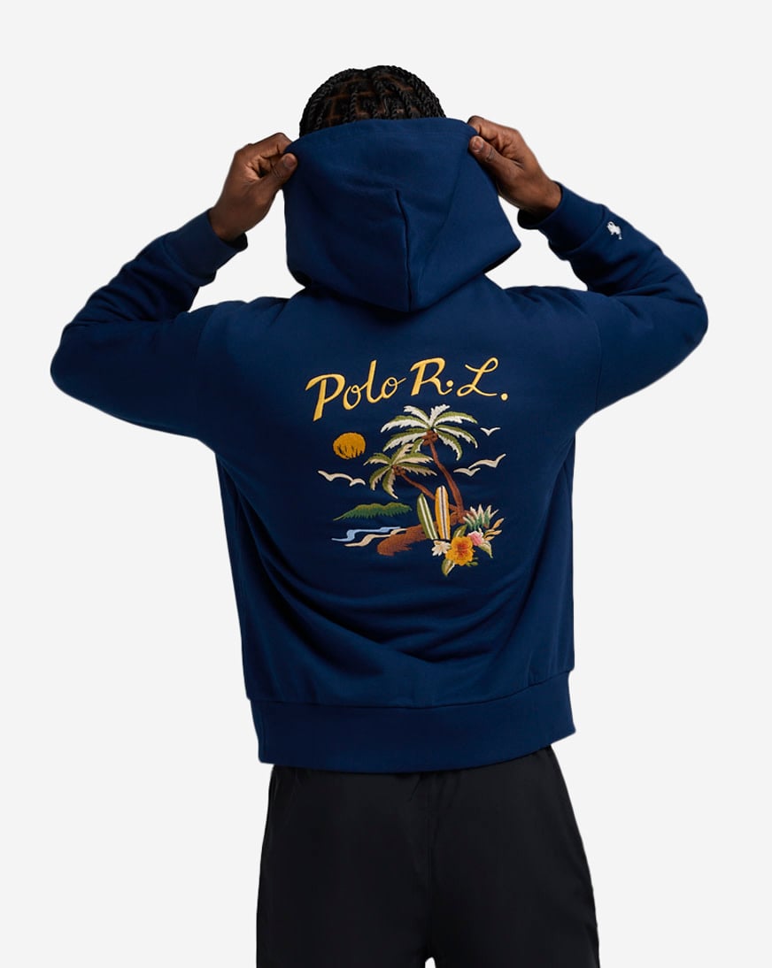 Polo Ralph Lauren Polo Pony-embroideredcotton Hoodie | Blue