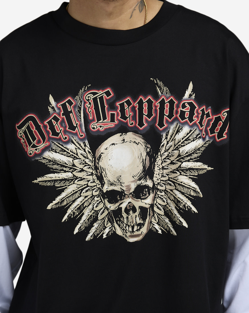 Shop Freeze Max Def Leppard Euphoria Tour Tee D110027-BLW black