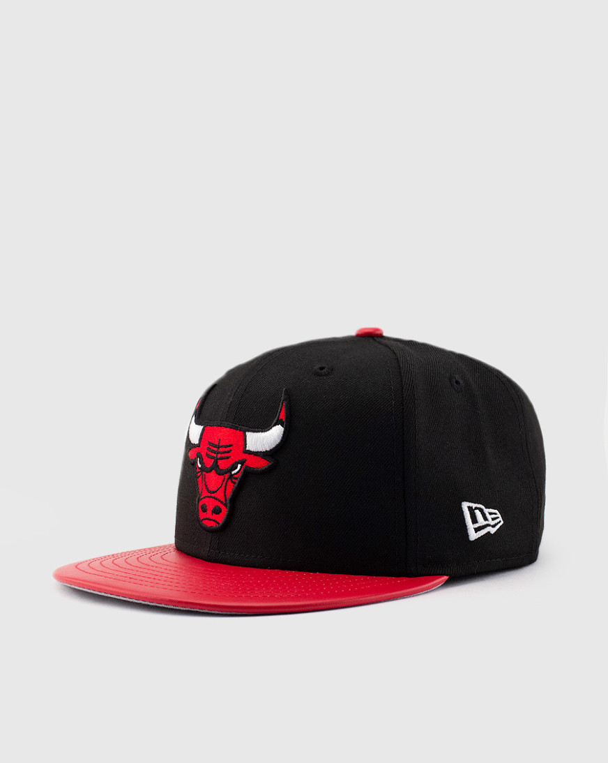 Shop New Era Chicago Bulls 9Fifty Leather Snapback 80783026