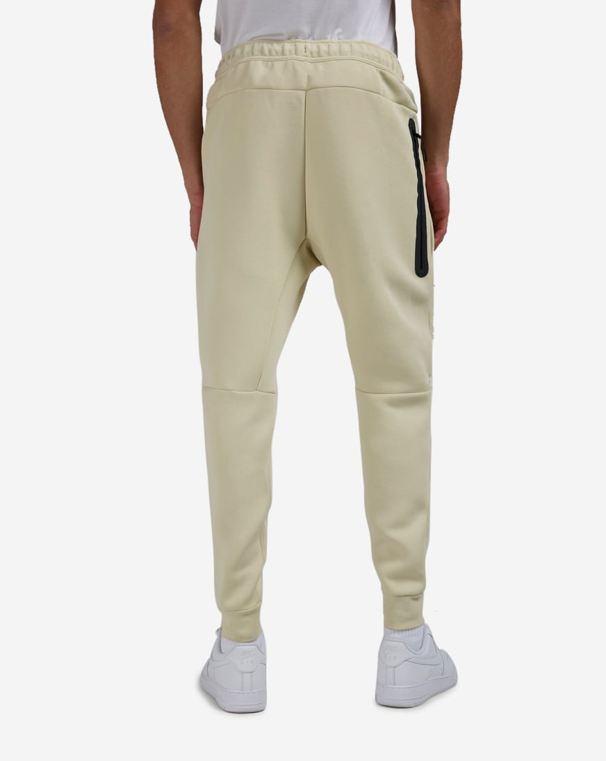beige tech fleece pants