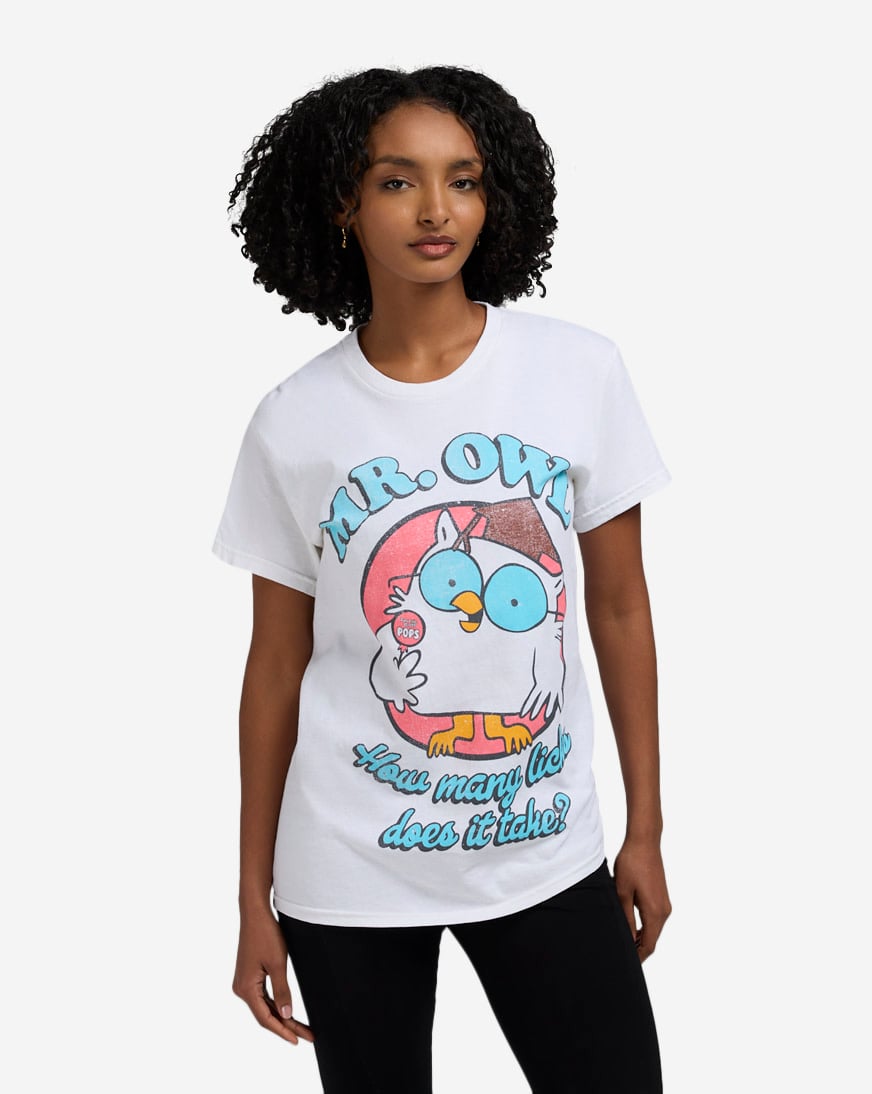 Shop Graphic Tees Mr. Owl How Many Tee TOOT573-NATURAL white