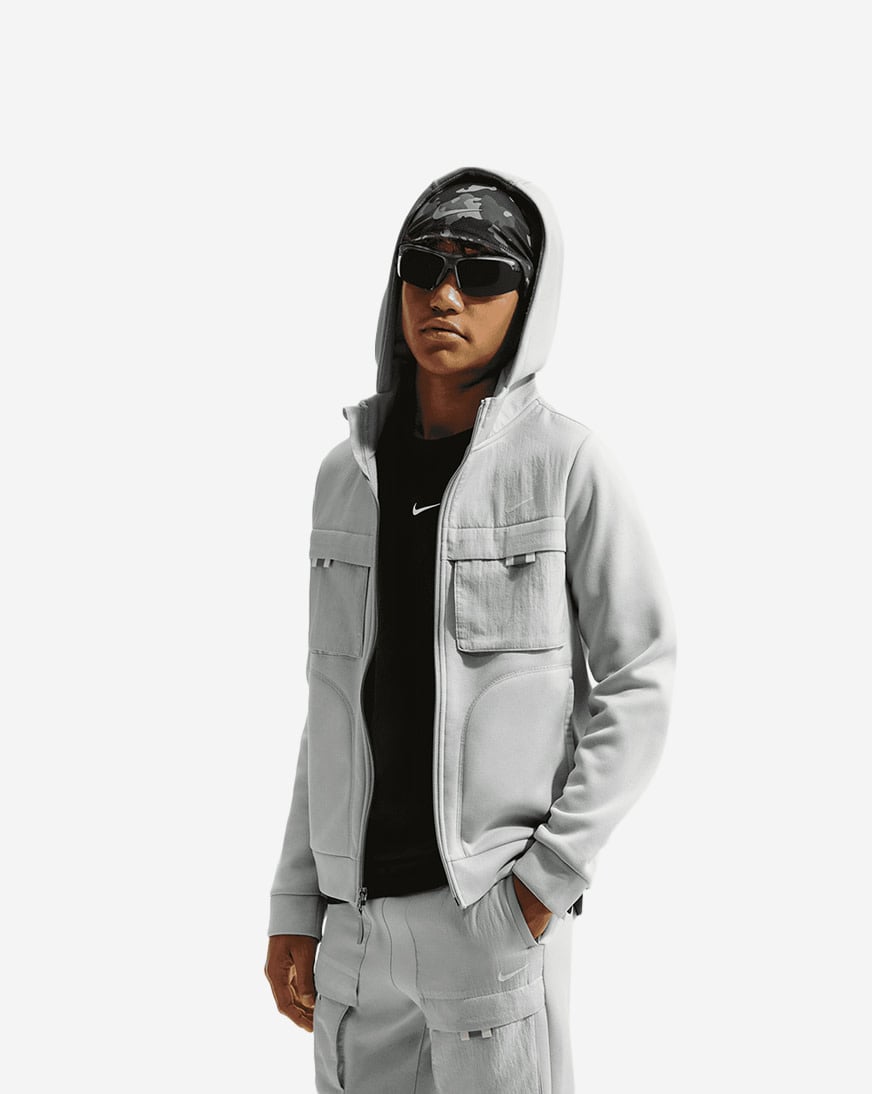 Shop Nike Big Kids' NSW City Utility Full-Zip Hoodie IO0763-077