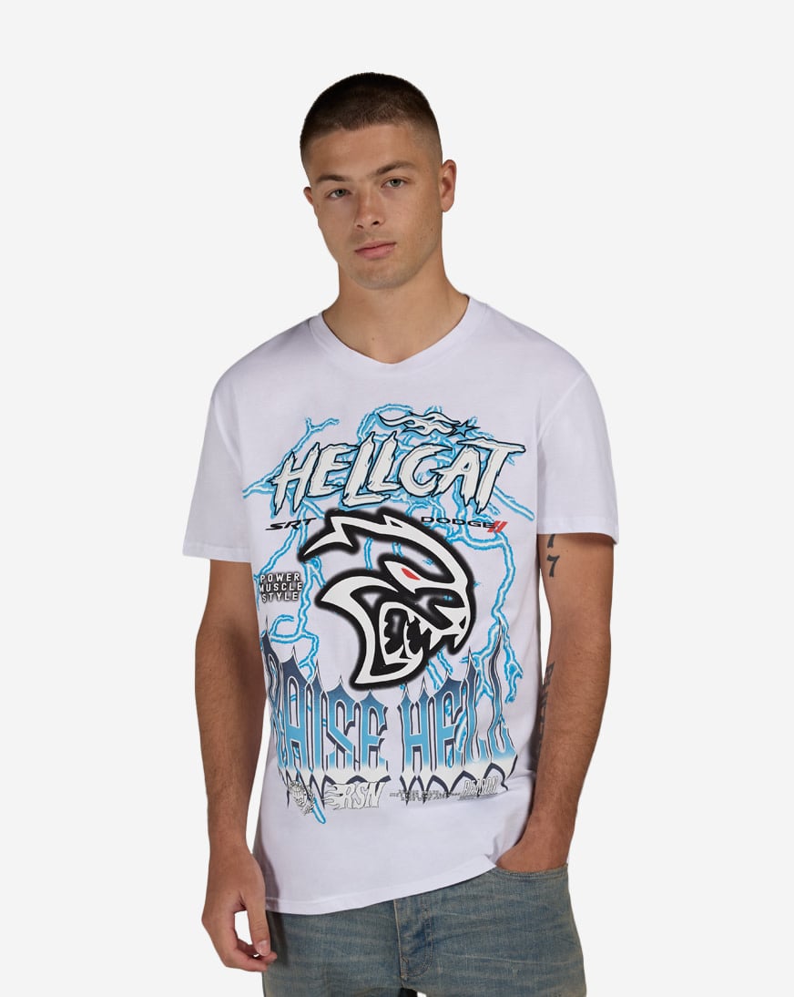 Shop Reason Hellcat Raise Tee DGS6TM-306JK white | SNIPES USA