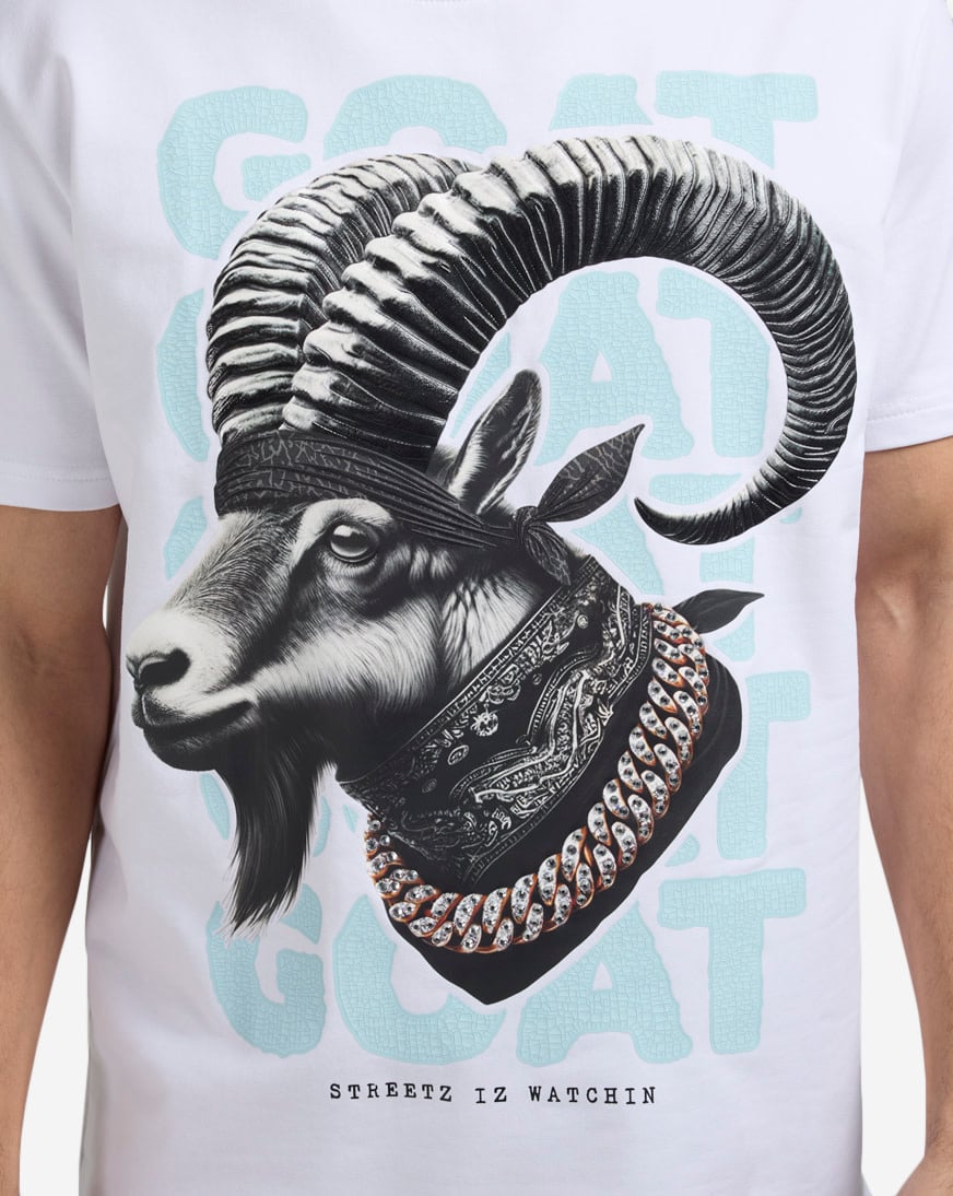 Shop STREETZ IS WATCHIN Goat 4 Tee SIW5175SN-WHT white | SNIPES USA