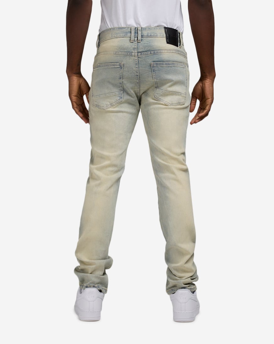 Shop Smoke Rise Varsity Fashion Jeans JP25145SN-BLU blue