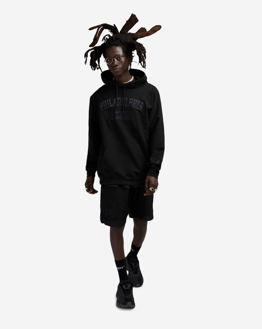 Shop New Era Philadelphia Sixers Hoodie 60597245 black