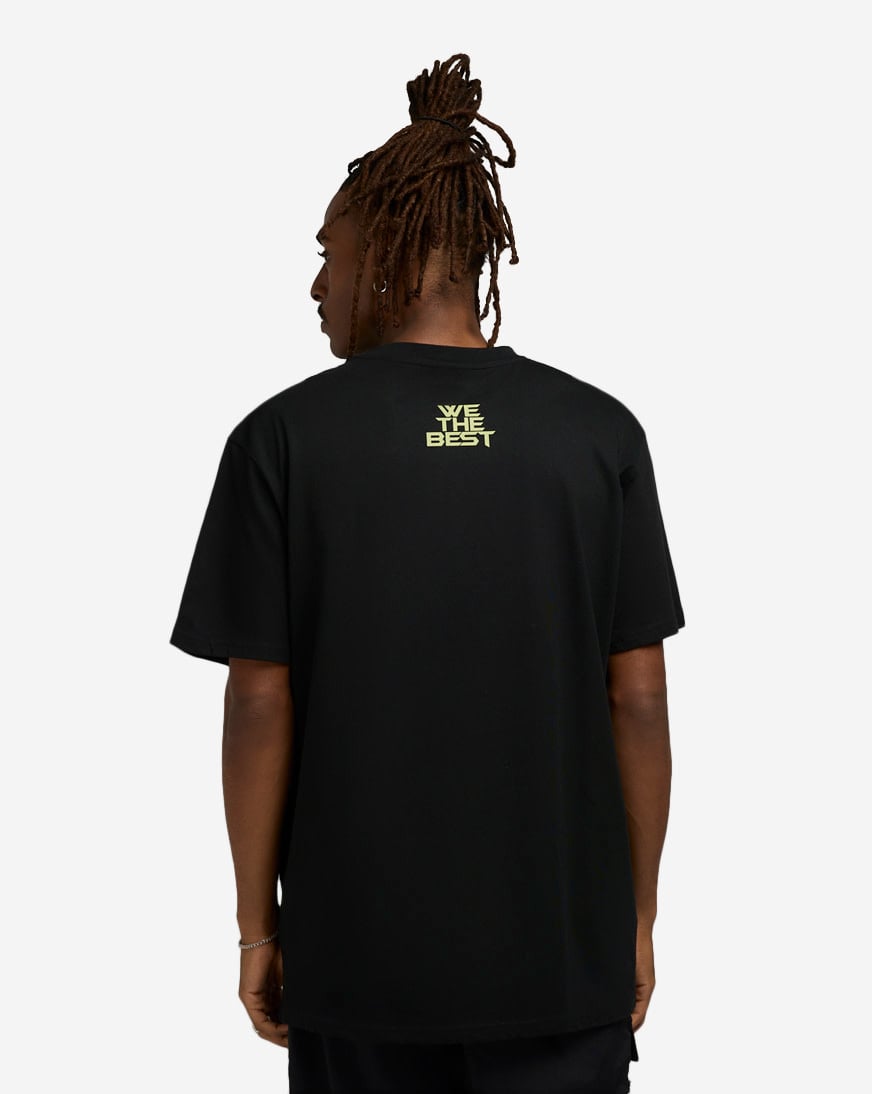 Shop WE THE BEST Distorted Happy Face Tee WTB008-00007 black