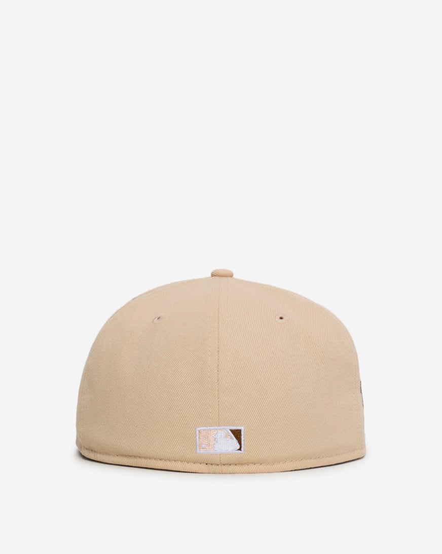 Shop New Era 59Fifty Atlanta Braves Fitted Hat 71015758 cream