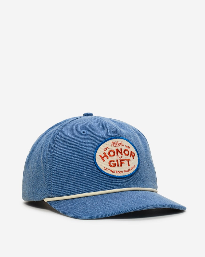 Shop Honor The Gift Est 1988 Patch Trucker Cap HTG250274-DNM blue