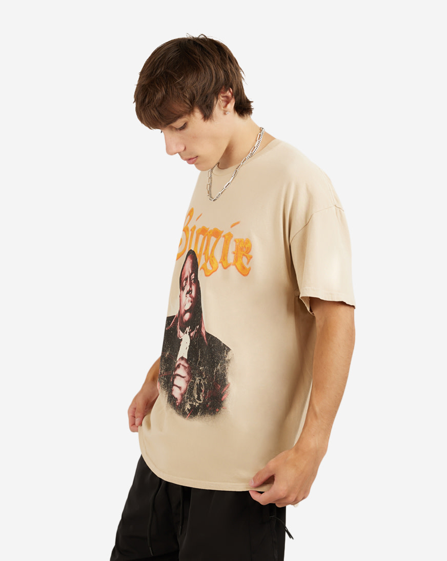 chiiiibag tシャツ　89” Graphic T ch!iii Shop Graphic Tees Biggie Chain Tee BSL120987 beige | SNIPES USA