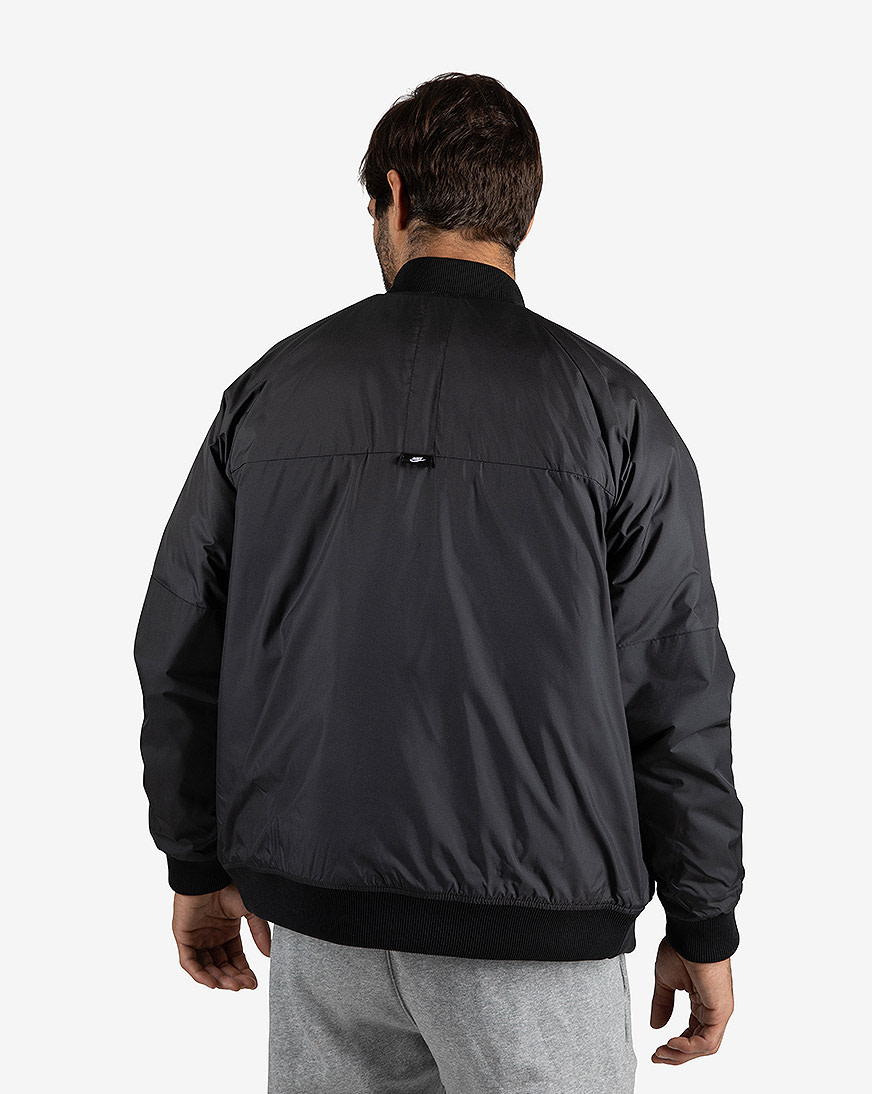 Shop Nike NSW Therma-FIT Legacy Bomber Jacket DD6849-010 black | SNIPES USA