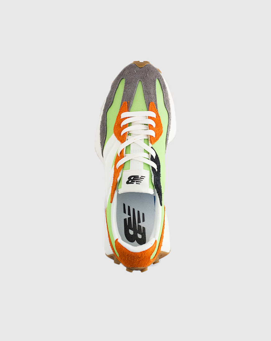 new balance 327 lime green