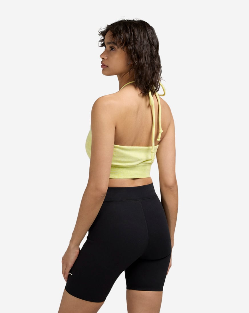Shop Nike NSW Chill Terry Slim Cropped French Terry Halter Top
