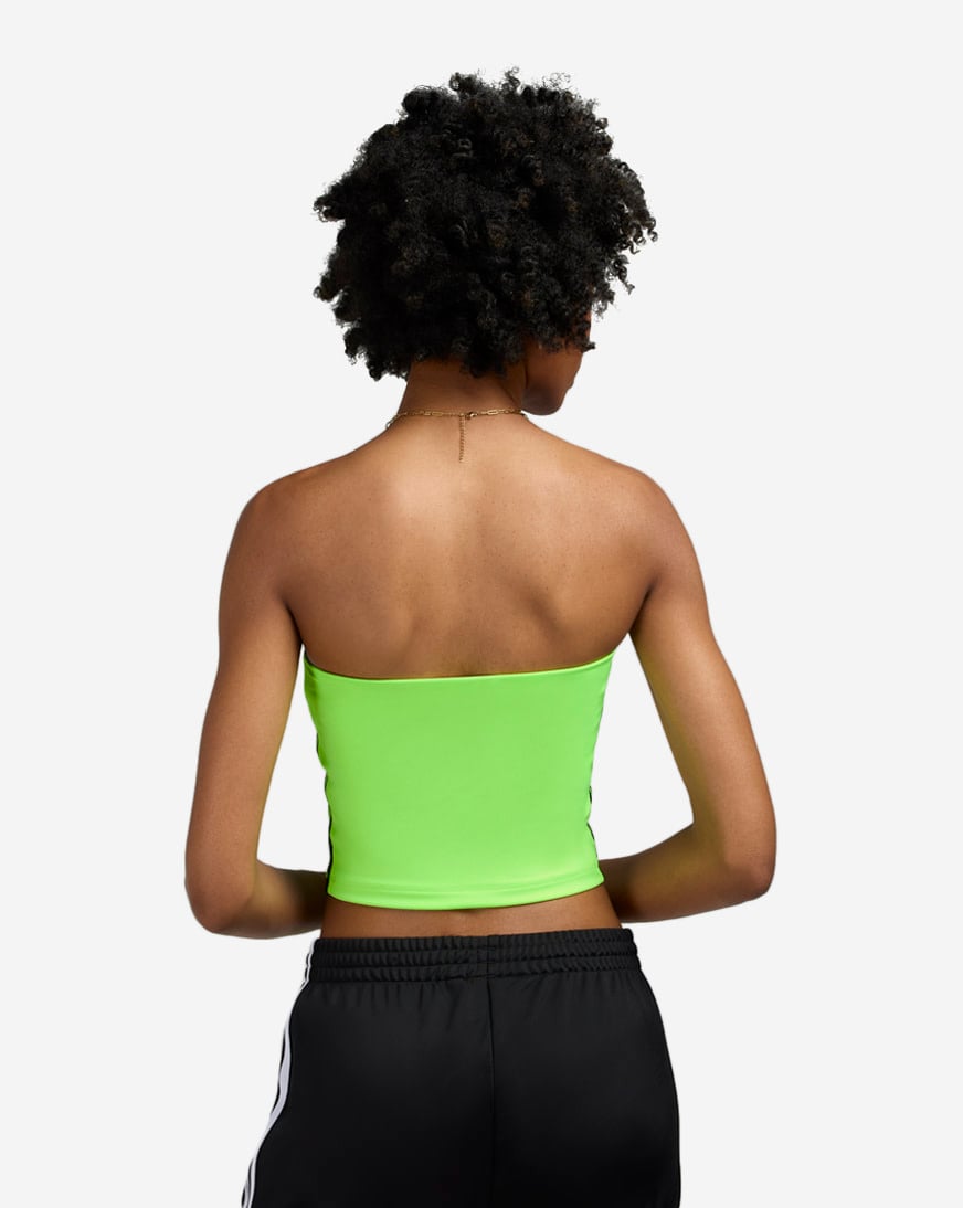Shop adidas Adicolor 3-Stripes Tube Top JX7719 green