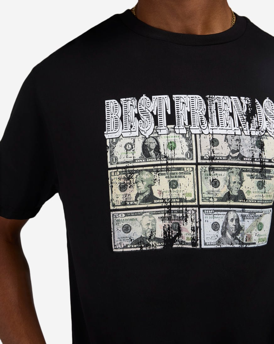 Shop Graphic Tees GW Best Friends Money Tee MTUS477-US-00007 black