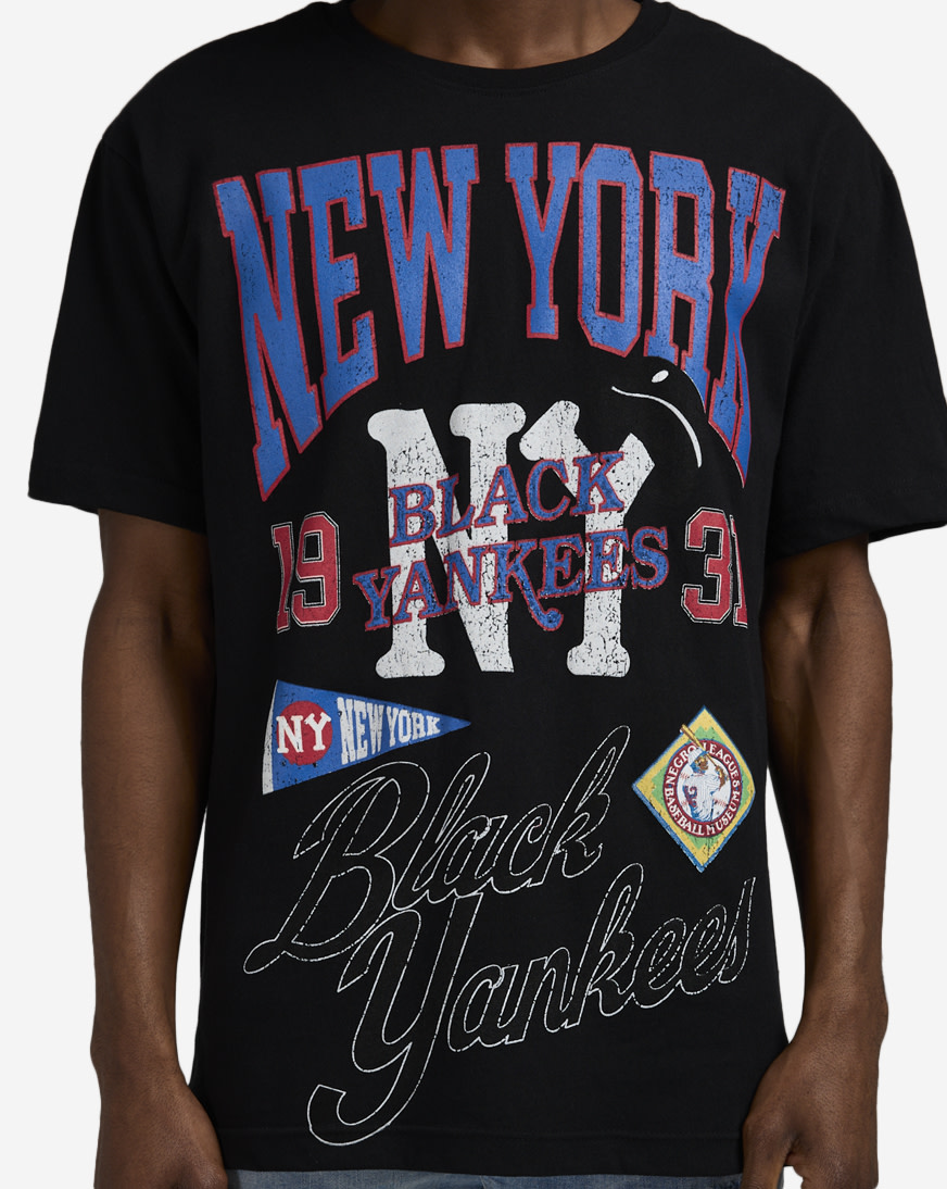 Shop Reason NLB New York Black Yankees Tee RE5-047-BLK black