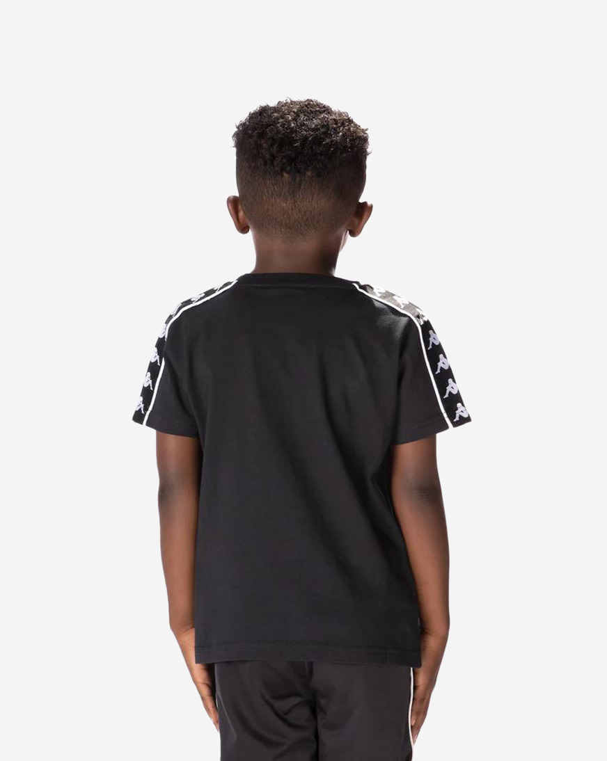 トップス xxxyw Shop Kappa Kids' 222 Banda Torio Tee 361D6CWY-G00 black